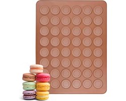 Macarons bakmat - Voor 48 stuks - Macaron - Siliconen bakvormen - Set - Vaatwasserbestendig - Ovenbestendig - Macarons mat - Ovenmat