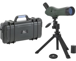 MacGyver Spotting Scope 20-60x60 ZOOM - Telescoop - Met Waterdichte kist en statief + raamstatief - Ook voor brildragers - Groen