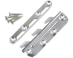 Mack Ledikanthaken 135 mm Verzinkt – Set van 4 Stuks – Bedbeslag voor Ledikant en Bedframe