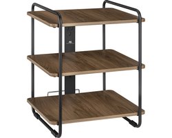 Maclean - Boekenkast - Kast - Stijlvolle 3-plankenkast 90kg max, 454x400x496mm, MC-978