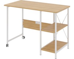 Maclean - Bureau - klapbureau - loft inklapbaar bureau - afmetingen: 107x55x75cm - max - 150 kg - kleur licht beuken, MC-411 W