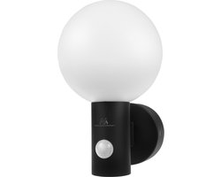 Maclean MCE515 - LED Buitenlamp met PIR Bewegingssensor - 15W - 4000K - IP65 - Zwart