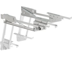 Maclean uitschuifbare keukenlift 5-20 kg - Inbouwkeukenplank 820x168x106 mm | In hoogte verstelbare kastplank | Ergonomische uitschuifkast voor keukenapparatuur, magnetron en mixer