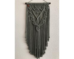 Macrame muur opknoping , home décor, bukuri wand decoratie - 159 - mint groen
