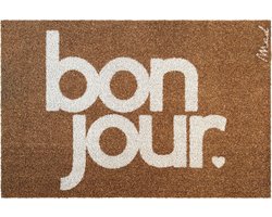 Mad About Mats - BOWIE - deurmat - bonjour - schoonloop/scraper - wasbaar - 100% recycleerbaar - 50x75cm