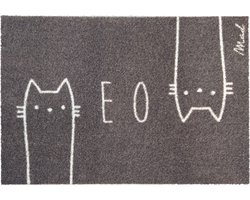 Mad About Mats - CATTY - deurmat - poes/kat meow - schoonloop/scraper - wasbaar - 50x75cm