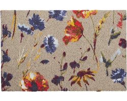 Mad About Mats - Margo - deurmat - bloemen - schoonloop/scraper - wasbaar - 50x75cm