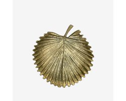 Madam Stoltz - decoratief schaaltje blad – aluminium – antique brass – Ø 14 cm