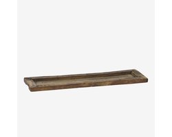 Madam Stoltz - Gerecycled Houten Dienblad - 50x15x2 cm