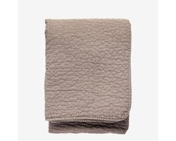 Madam Stoltz - gewatteerde katoenen sprei – Dusty Lilac – 130 x 180 cm