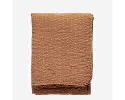 Madam Stoltz - gewatteerde katoenen sprei – Dusty Peach – 130 x 180 cm