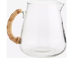 Madam Stoltz - Glazen Karaf met Bamboe Handvat