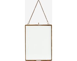 Madam Stoltz - IB-350400AB - hangende fotolijst - antiek messing - 15x20cm