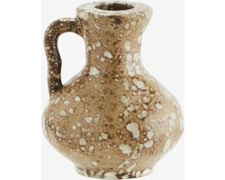 Madam Stoltz - Kandelaar van Aardewerk - Bruin/Mosterd