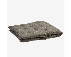 Madam Stoltz - Matraskussen met Print - Khaki - 70x180 cm