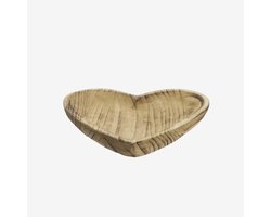 Madam Stoltz - Paulownia Houten Hart Schaal - 24 cm