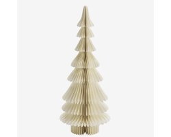 Madam Stoltz - Staande Papieren Kerstboom L - Roomwit - 93 cm