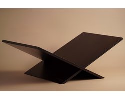 Madera Amsterdam - Boekenstandaard Dark Walnut - Massief Hout - Duurzaam - Boekenhouder/Boekensteun voor Koffietafelboeken