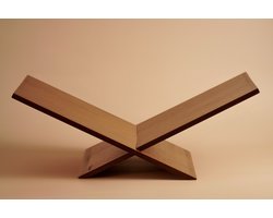 Madera Amsterdam - Boekenstandaard Light Oak - Massief Hout - Duurzaam - Boekenhouder/Boekensteun voor Koffietafelboeken