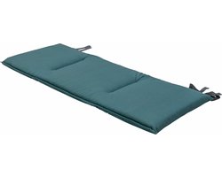 Madison - Bankkussen - Eco Aegean Blue - 120x48cm - Blauw - Tuinbankussen - Buitenbank - Tuinkussen - Weerbestendig