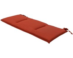 Madison - Bankkussen - Eco Mecca Terra - 120x48cm - Terracotta - Tuinbankussen - Buitenbank - Tuinkussen - Bruin - Weerbestendig