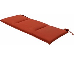 Madison - Bankkussen - Eco Mecca Terra - 150x48cm - Terracotta - Tuinbankussen - Buitenbank - Tuinkussen - Bruin - Weerbestendig