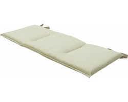 Madison - Bankkussen - Eco Oatmeal Sand - 120x48cm - Zand - Tuinbankussen - Buitenbank - Tuinkussen - Ecru - Weerbestendig