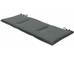 Madison - Bankkussen - Eco Pearl Grey - 120x48cm - Grijs - Tuinbankussen - Buitenbank - Tuinkussen - Weerbestendig