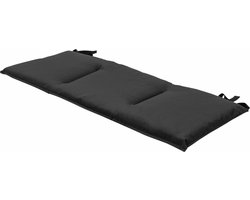 Madison - Bankkussen - Eco Phantom Black - 150x48cm - Tuinbankussen - Buitenbank - Tuinkussen - Zwart - Weerbestendig