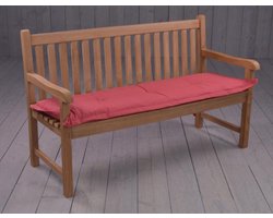 Madison Bankkussen - Panama brick red - 180x48 - Rood