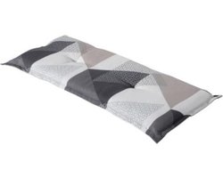 Madison - Bankkussen - Triangle Grey - 150x48cm - Grijs - Tuinbank Kussen - Buitenbank - Tuinkussen