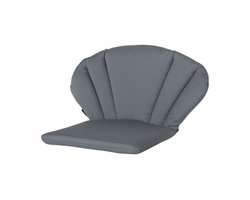 Madison Elegance Stoelkussen - Rib Grey - 91x70 - Grijs