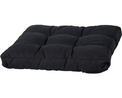 Madison - Florance Rib Zwart - Loungekussen - Zitkussen - 60x60cm