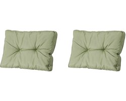 Madison - Florance Rugkussen Panama sage - Ca. 43x60 cm - Set van 2