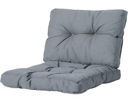 Madison florance rugkussen Rib 60x43 cm - grijs