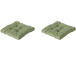 Madison - Florance Zitkussen Basic green - Ca. 60x60 cm - Set van 2