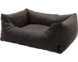 Madison - Hondenmand Leather look taupe ca.65x45x20 S