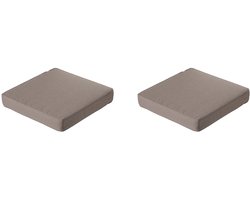 Madison - Lounge Profi-Line Zitkussen Manchester taupe - Ca. 73x73 cm - Set van 2