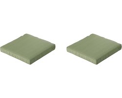 Madison - Lounge Zitkussen Basic green - Ca. 60x60 cm - Set van 2