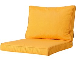 Madison - Loungekussen - Tuinkussen - Zitkussen - Rugkussen - 2-delig - 60 x 60cm - Panama Geel