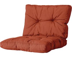 Madison - Loungekussen - Tuinkussen - Zitkussen - Rugkussen - 2-delig - 60cm x 60cm - Florance Terra
