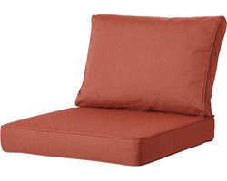 Madison - Loungekussen - Tuinkussen - Zitkussen - Rugkussen - 2-delig - 60cm x 60cm - Panama Terra