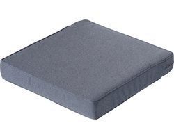 Madison - Loungekussen - Tuinkussen - Zitkussen - Rugkussen - Waterbestendig - 2-delig - 73 x 73cm - Manchester Denim Grijs