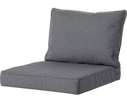 Madison Luxe Loungekussens | 4 SETS | Outdoor Manchester Grey | 73x73 + 73x40cm | Extra dik