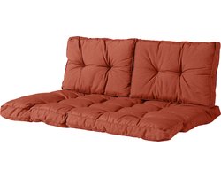 Madison - Palletkussen - Tuinkussen - Zitkussen - Rugkussen - 3-delig - 120cm x 80cm - Florance Terra