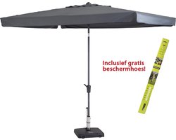 Madison Parasol Delos - 300 x 200 cm - Rechthoek - Grijs - incl. beschermhoes
