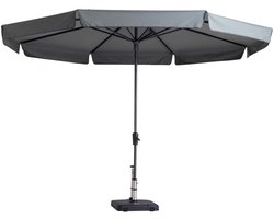 Madison - Parasol Syros - Rond - 350cm - Grijs