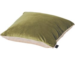 Madison sierkussen 45x45 cm Velvet green/Panama linnen