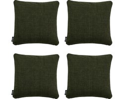 Madison - Sierkussen Nola green - 45x45x10cm - Set van 4