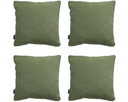 Madison - Sierkussen Panama green - Ca. 45x45 cm - Set van 4